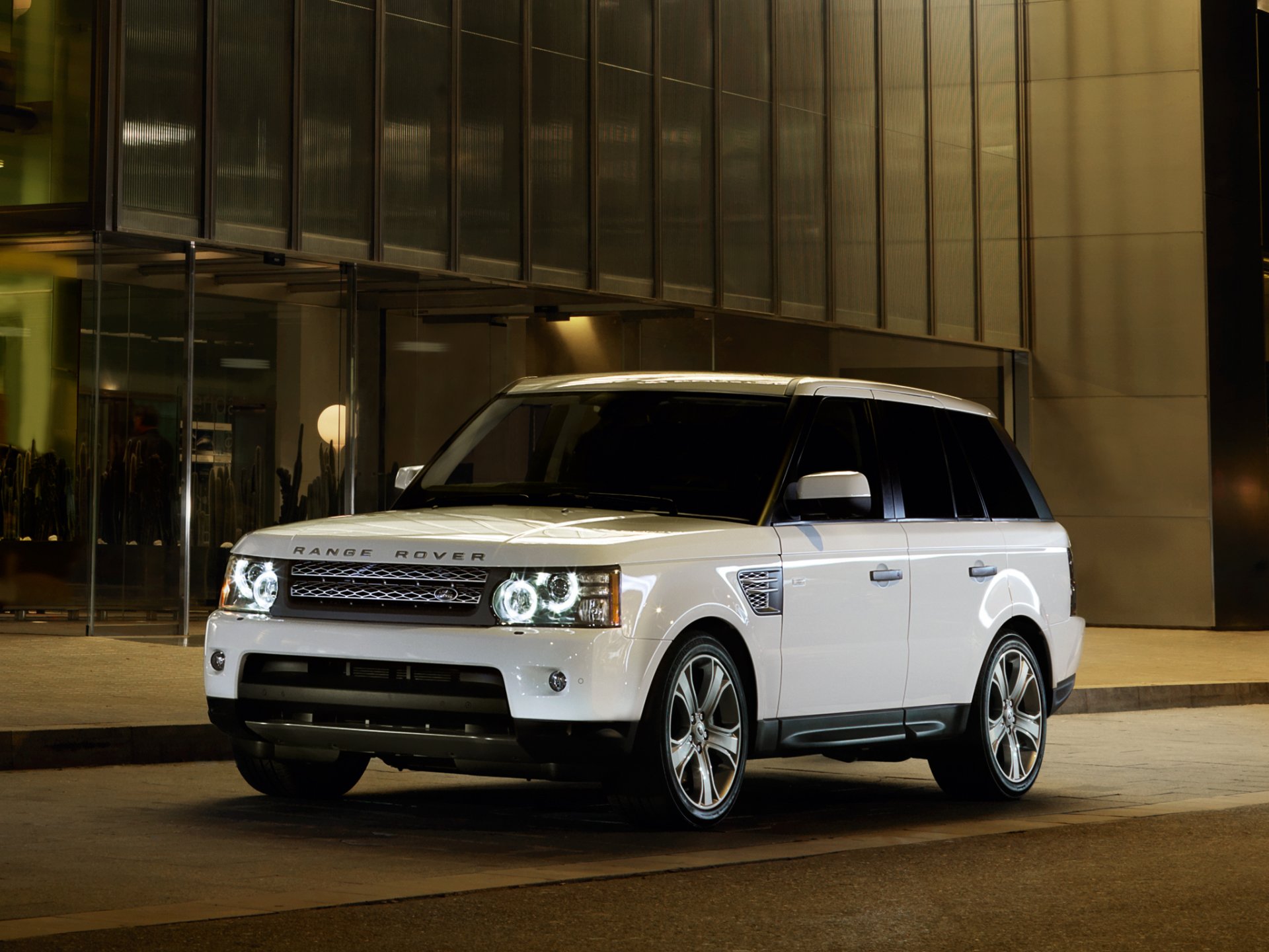 coches coche coches coche land rover range rover deporte blanco noche land rover range rover sobrecargado