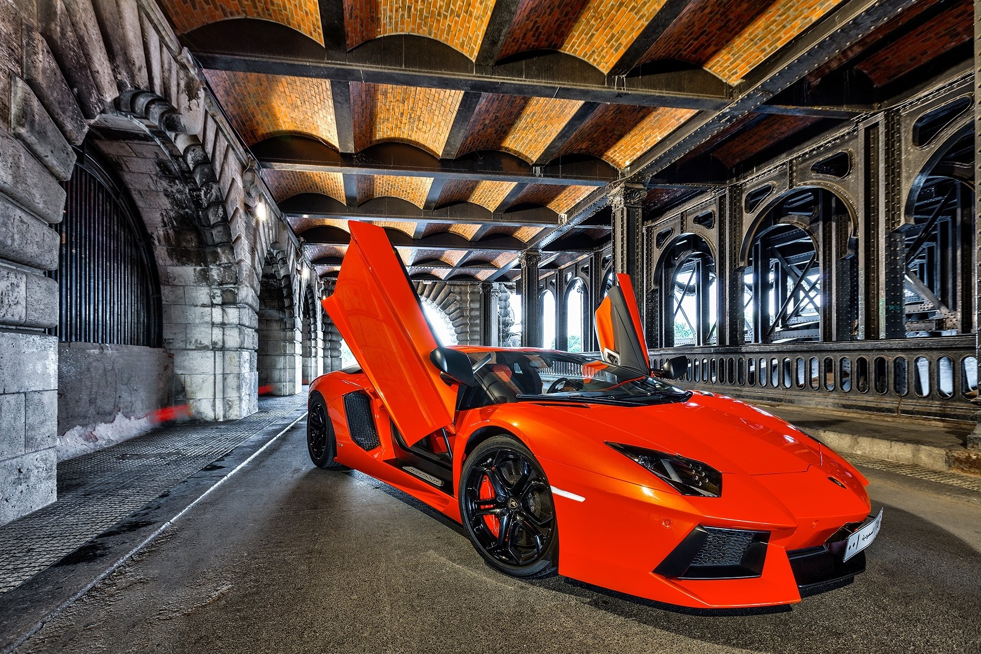 lamborghini aventador lp700-4 auto máquina tuning túnel