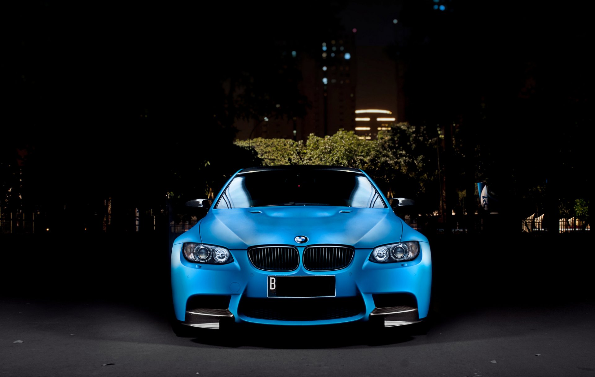 bmw m3 auto autos tuning nacht stadt blau