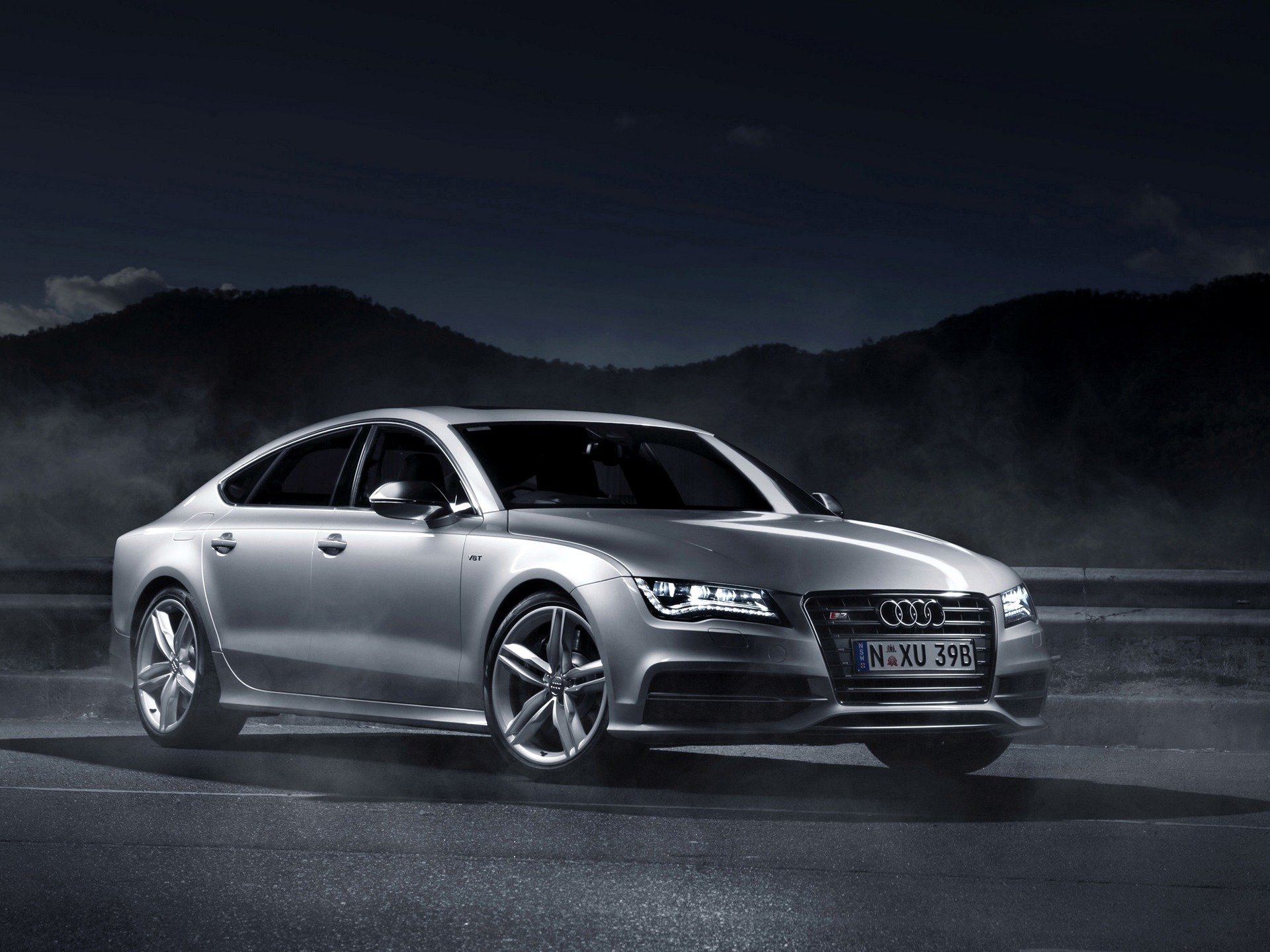 coche papel pintado audi a7 sportback ac-spec 2012 luz audi a7 sportback noche