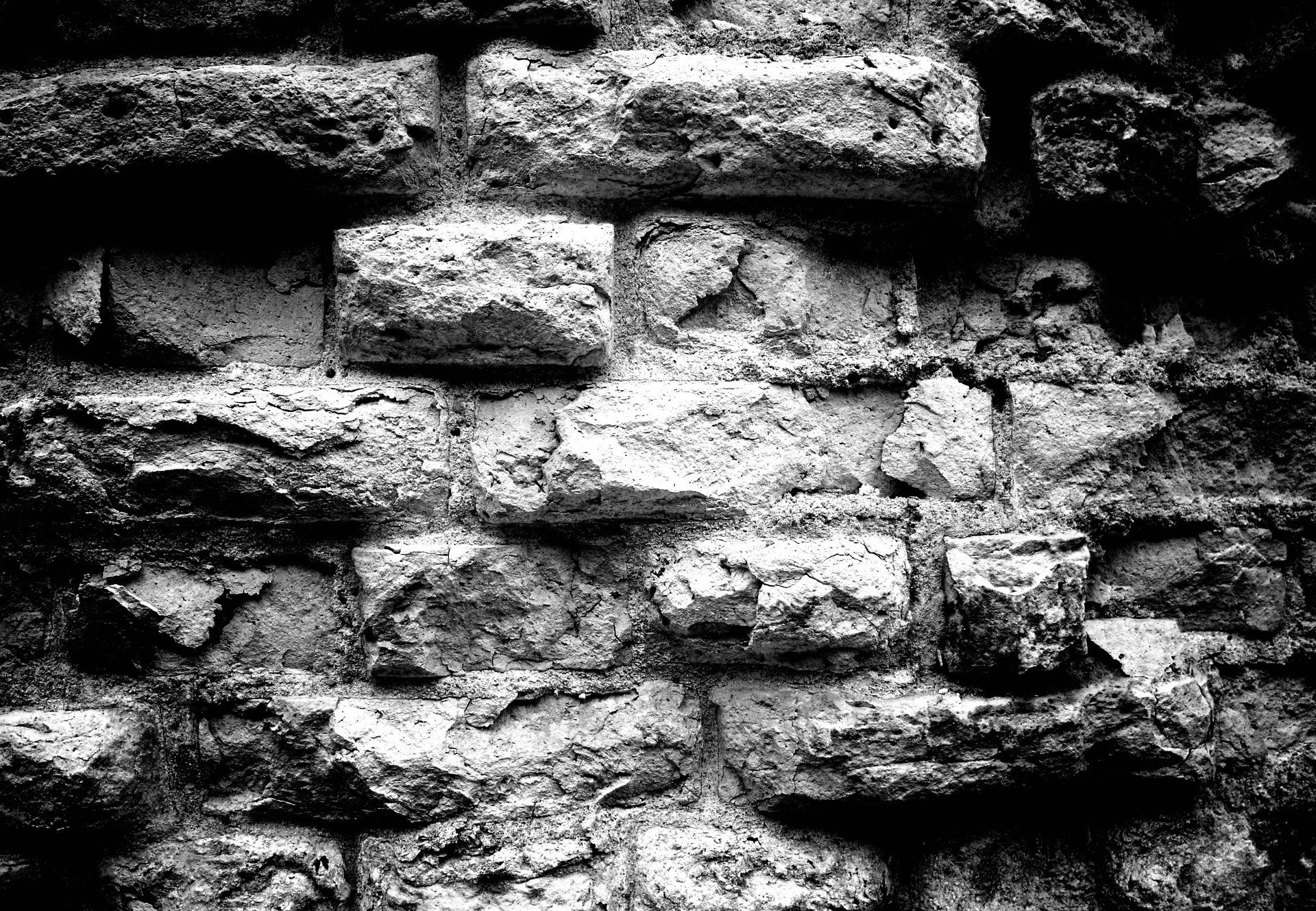 pared blanco y negro ladrillos fondo