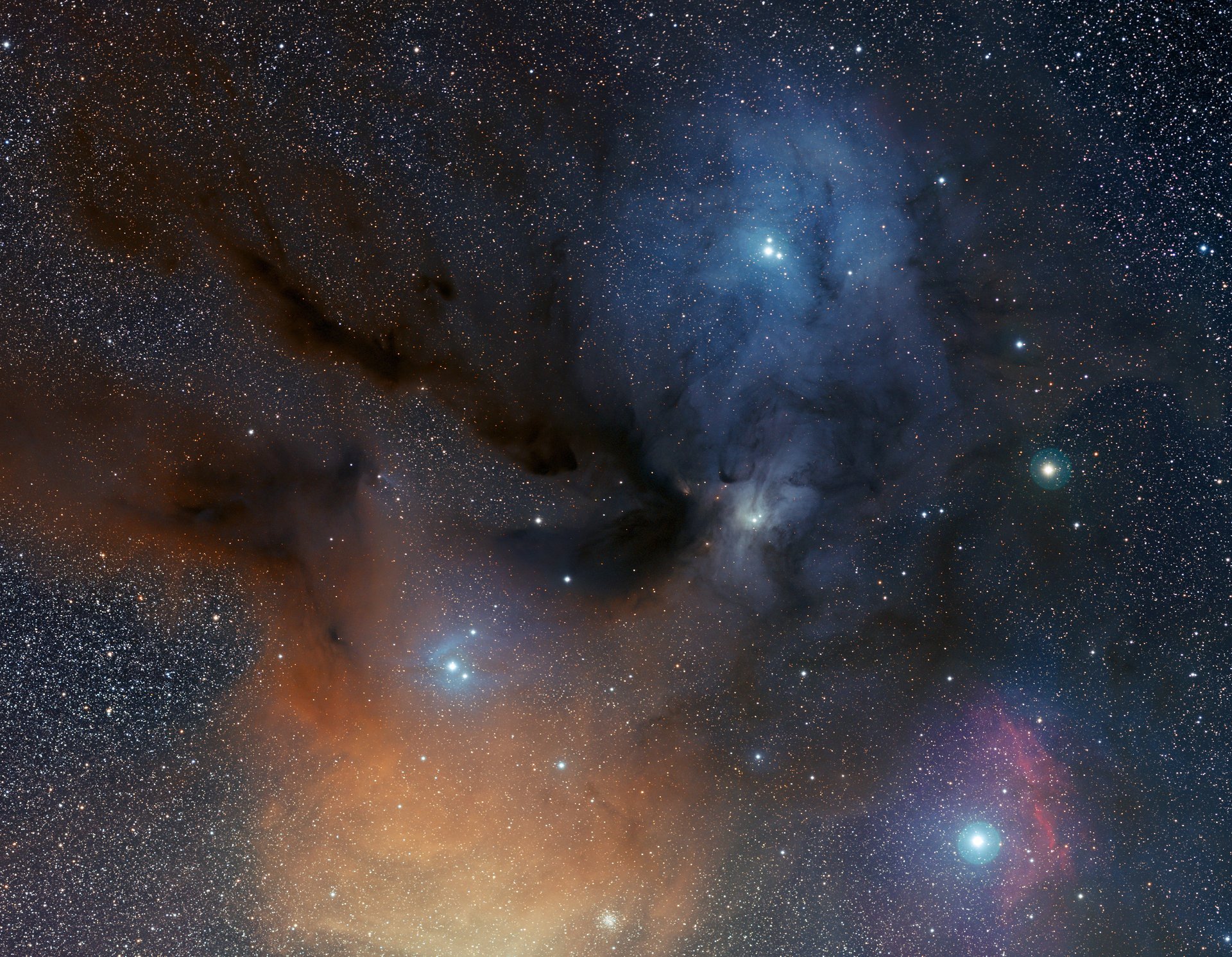 nebulosa estrellas ophiuchus constelación