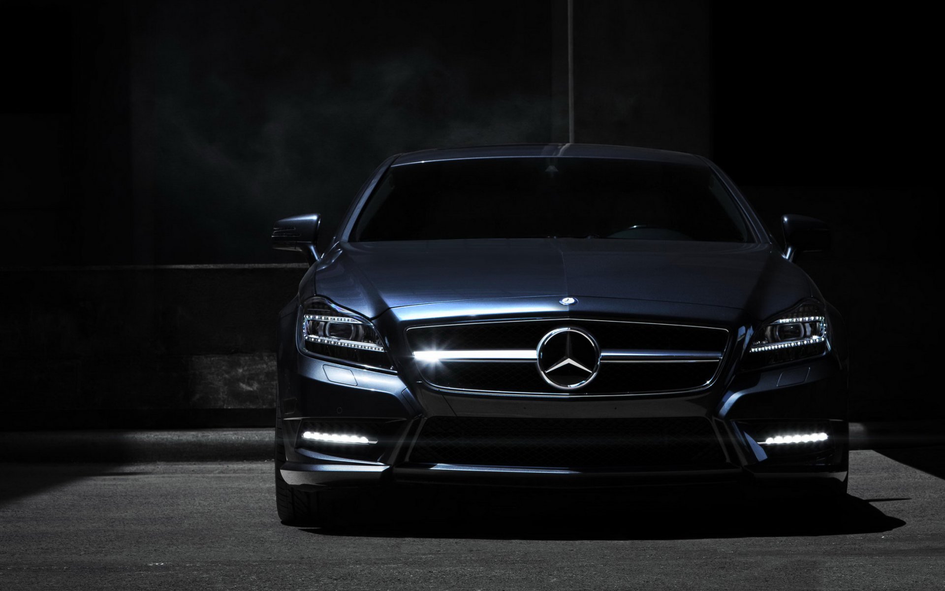 mercedes mercedes benz cls front nacht