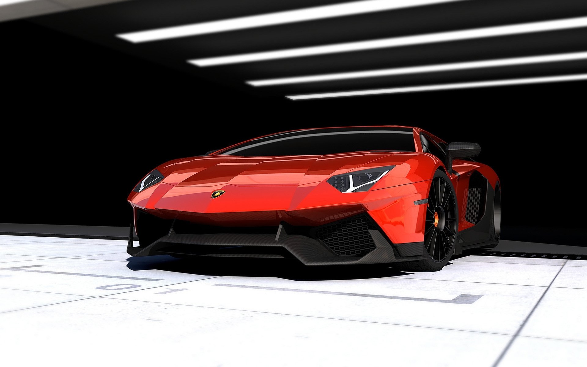 renm lamborghini aventador limitowana corsa lamborghini aventador supercar przód czerwony tło