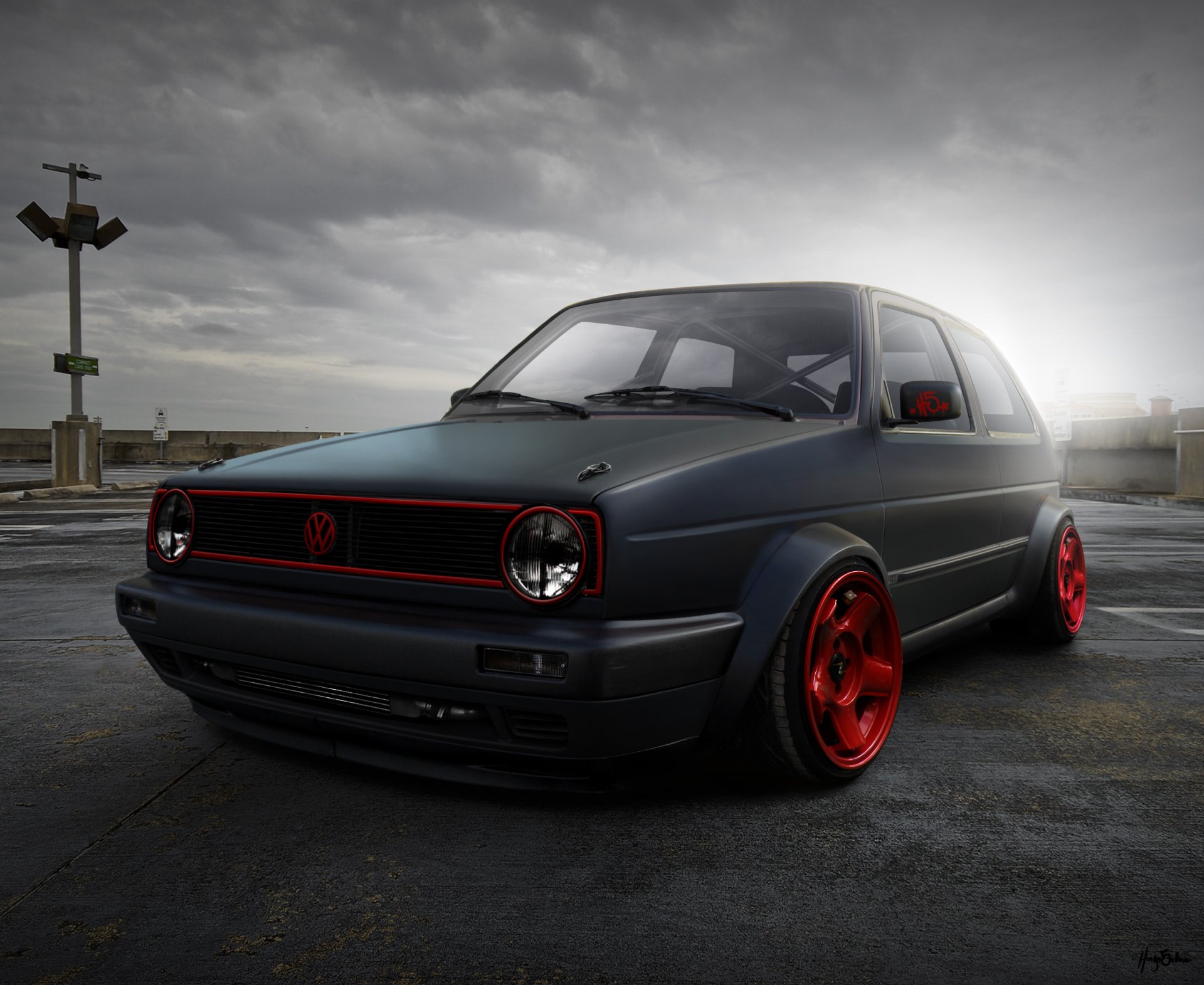 volkswagen golf vehicles machine car tuning