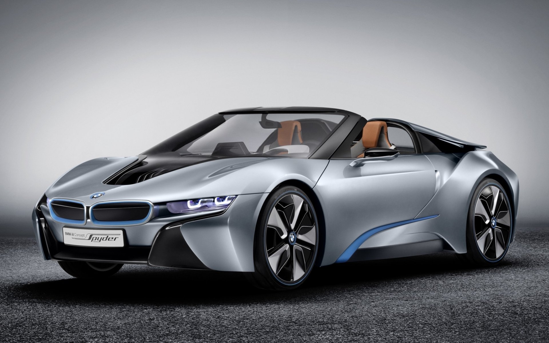 bmw i8 concept spyder bmw i8 concept spider supercar front end background