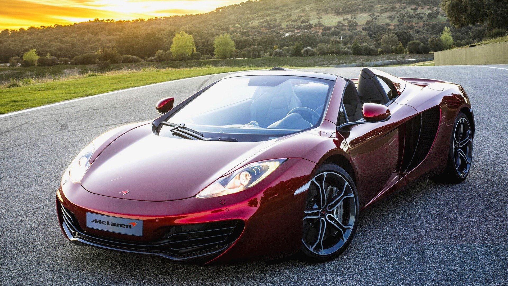 auto tapete rot mclaren mp4-12c spyder 2012 automobil tapete rot mclaren spinne neu schön maschine