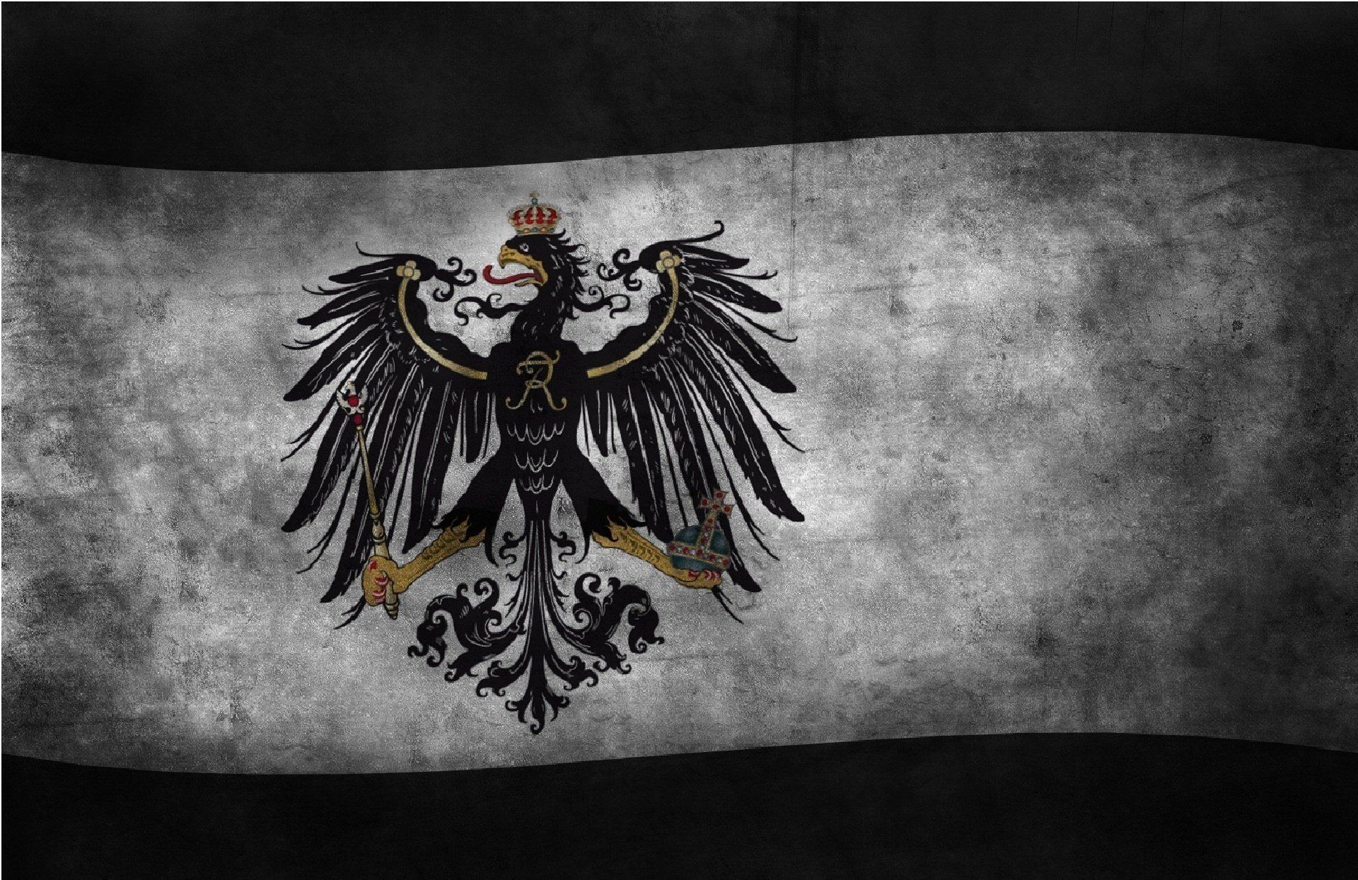 prusse preussen deutschland allemagne drapeau drapeaux aigle volke