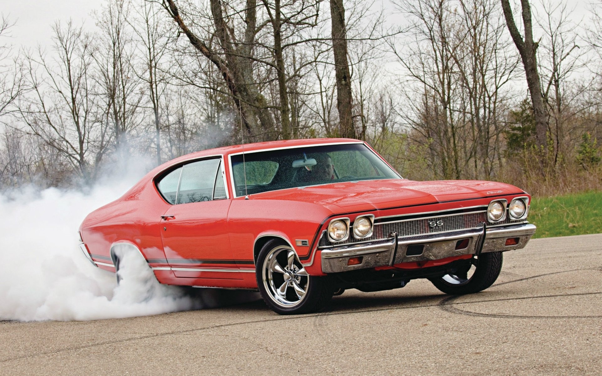 1968 chevrolet chevelle ss muskeln auto hintergrundbilder