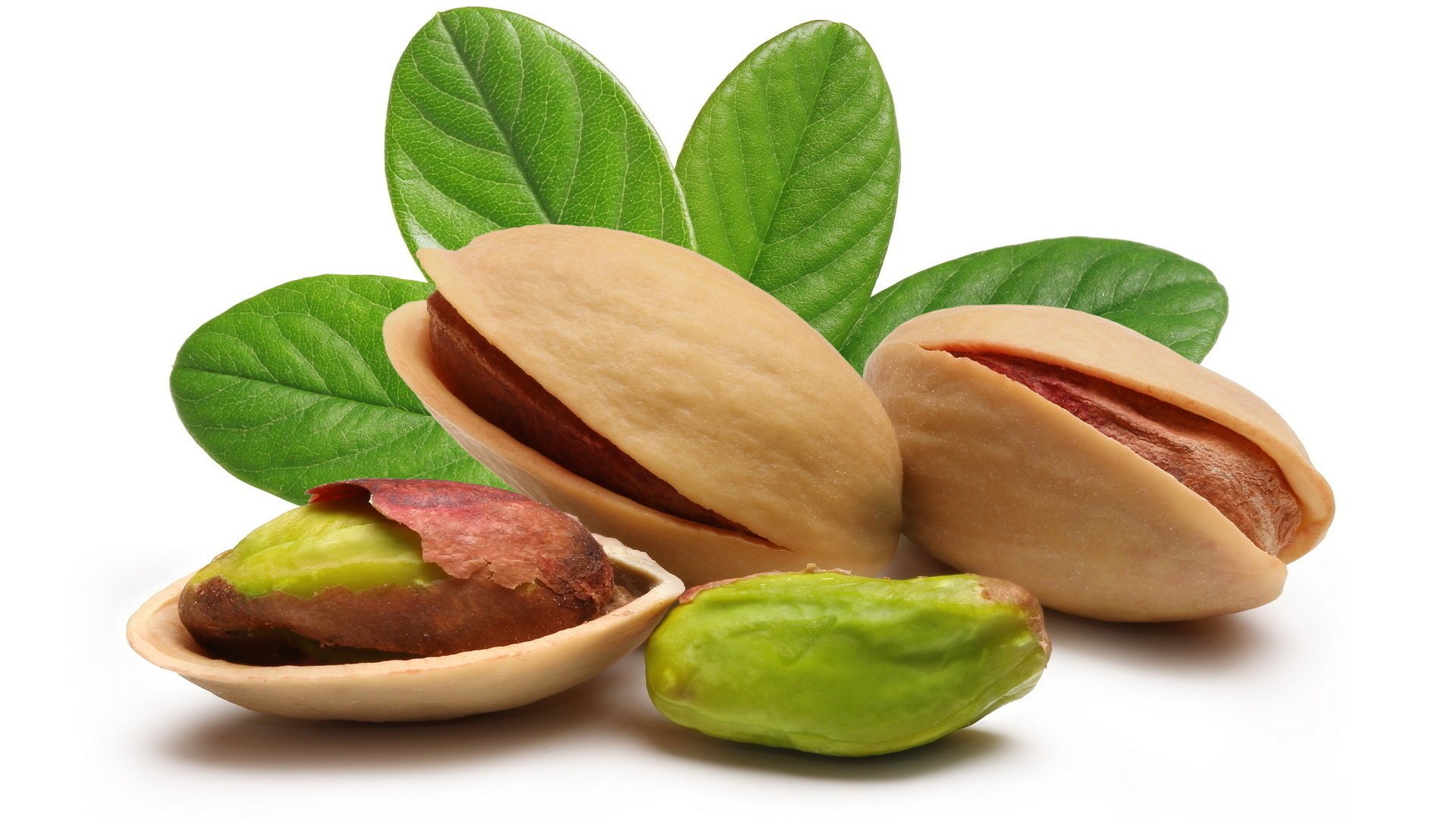 nuts pistachios leave