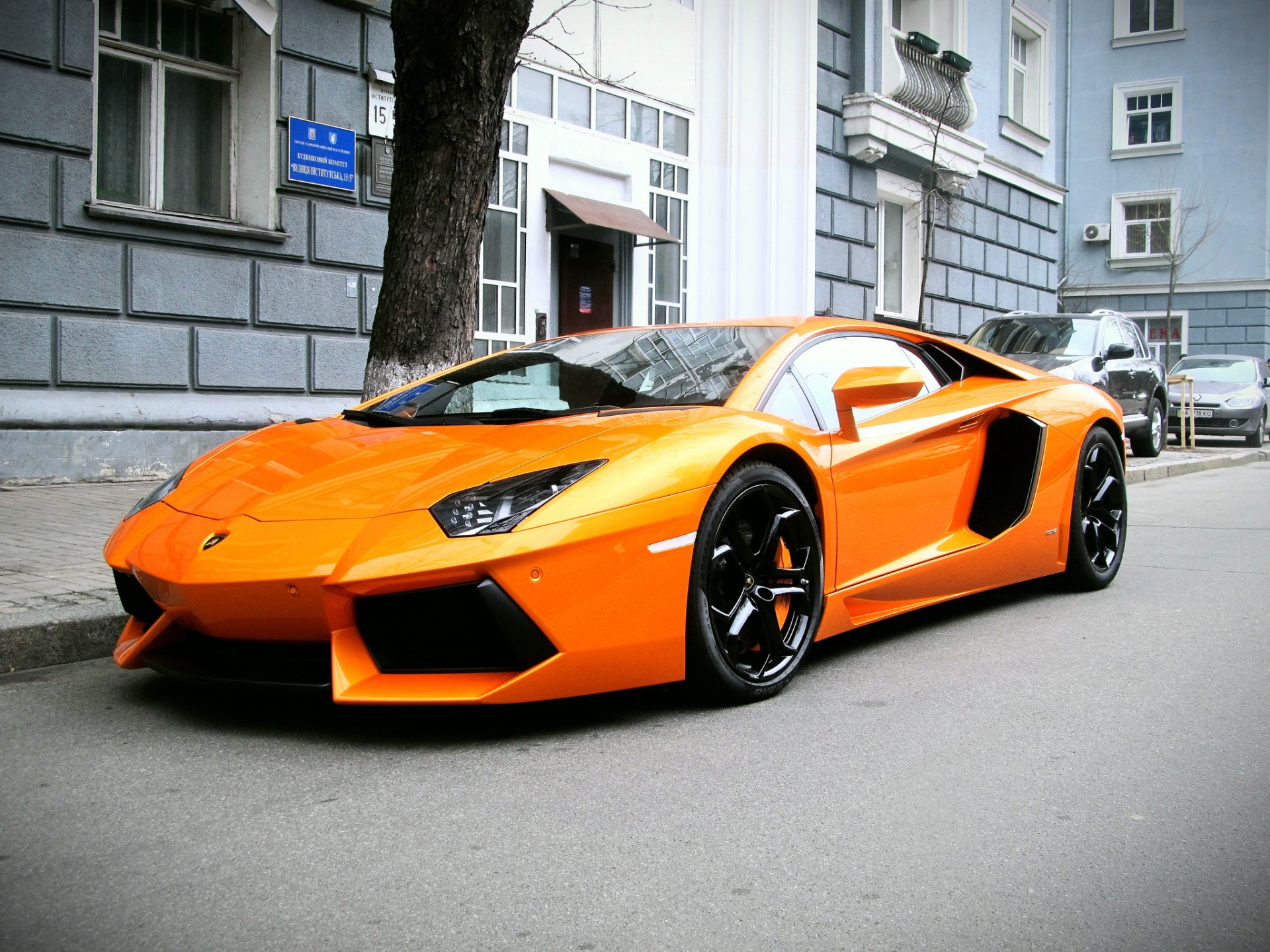 lamborghini aventador lp 700-4 ламборджини оранжевый авентадор суперкар