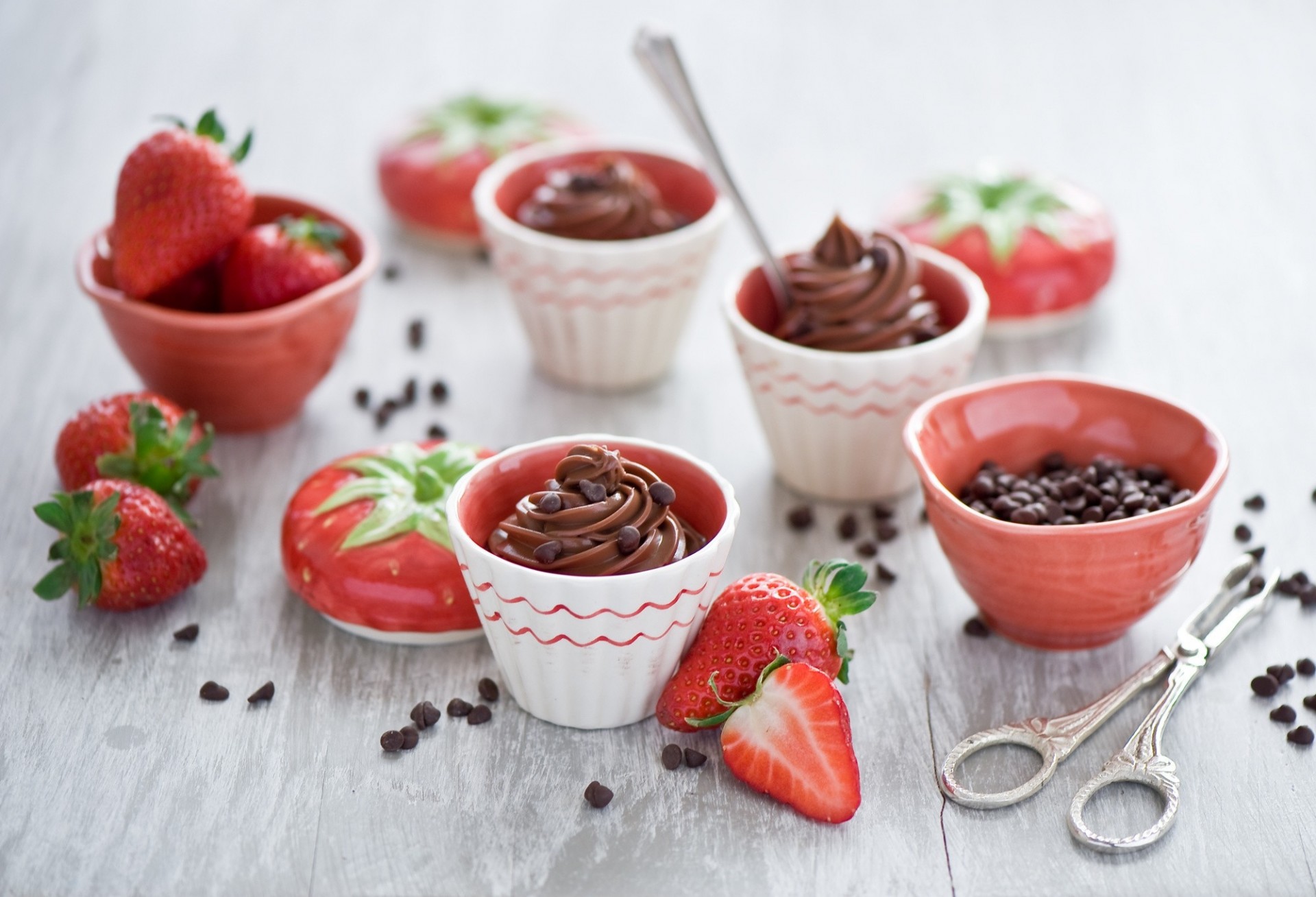 crème chocolat alimentaire doux fruits fraise