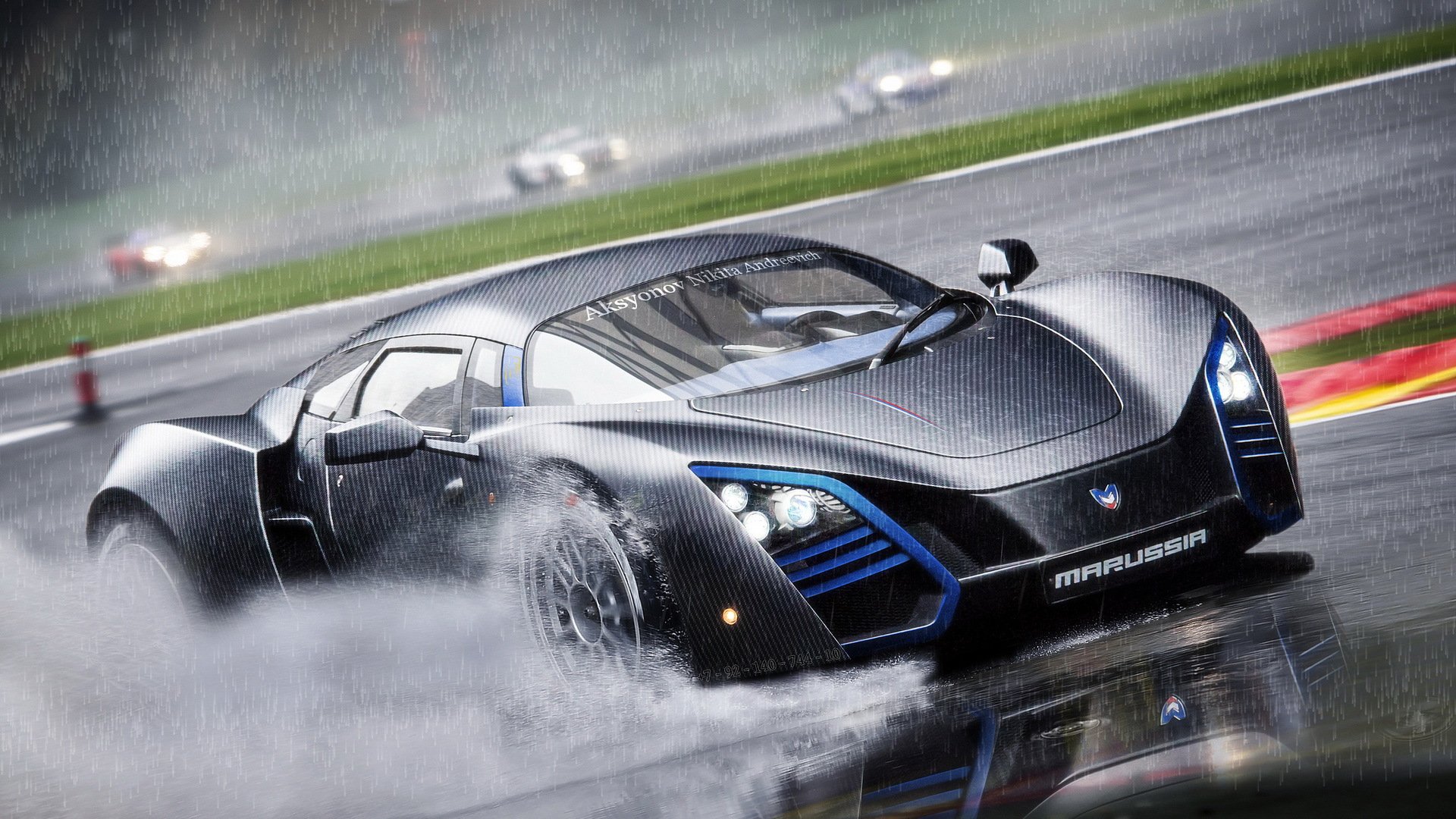 marussia b2 rain maroussia supercar