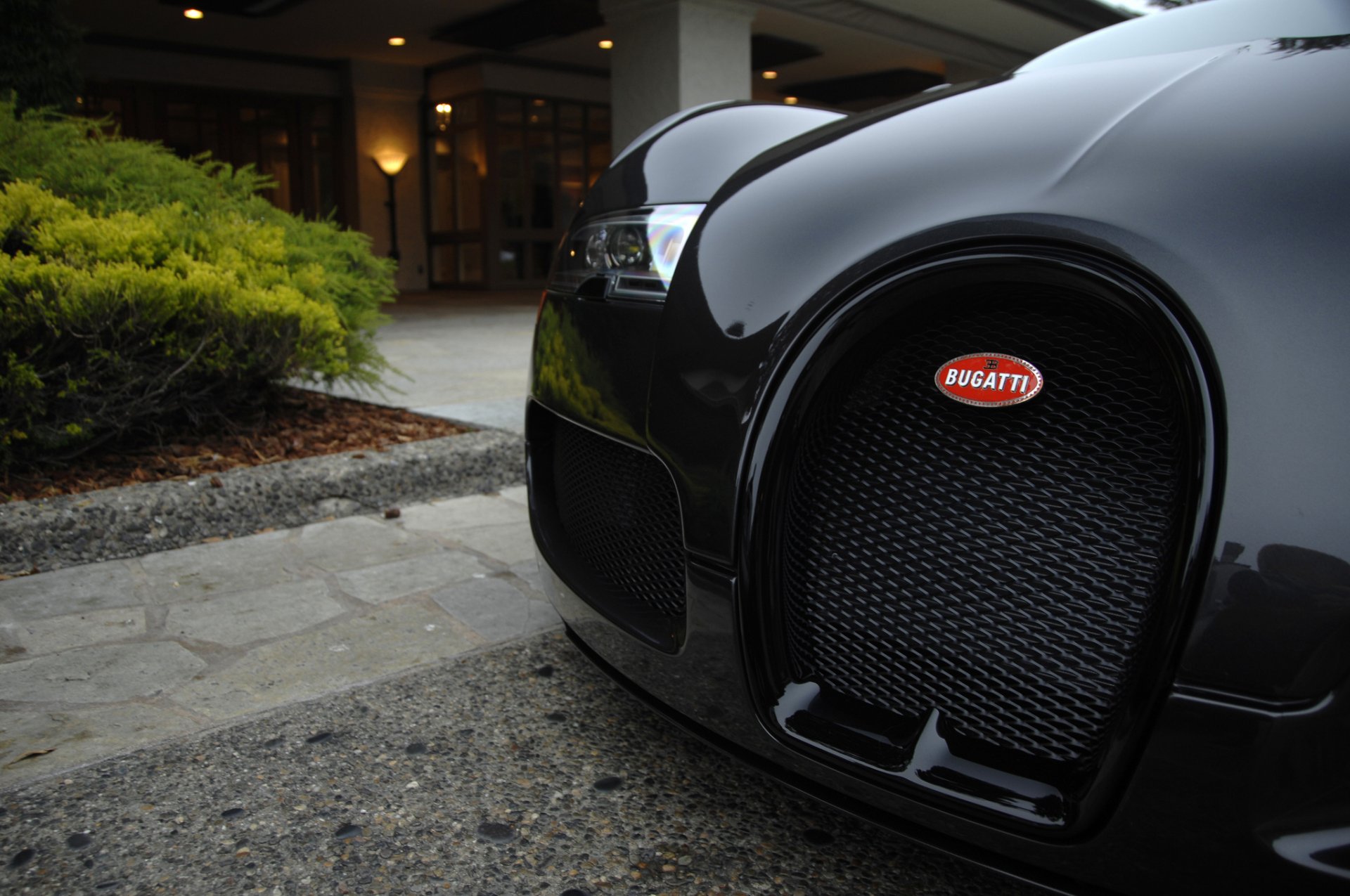 bugatti veyron hypercar nero esotico