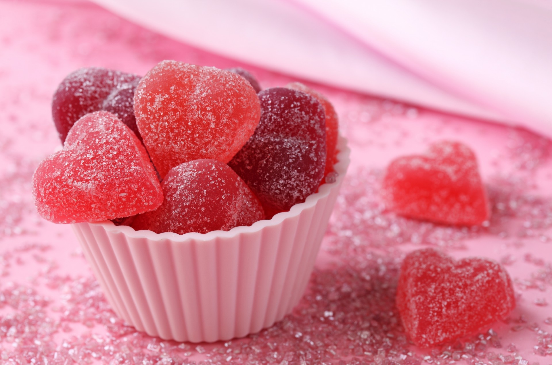 coeur repas doux bonbons dessert coeurs sucre