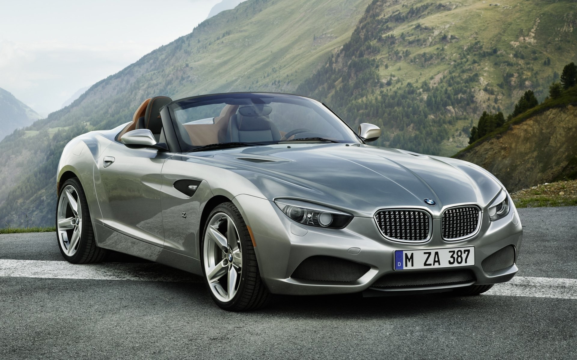 bmw zagato roadster bmw zagato avant argent montagnes ciel