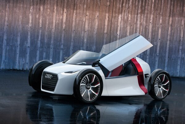 Audi concept design with an open door