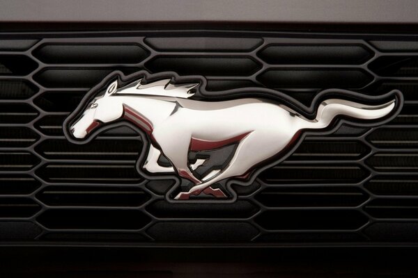 Mustang-Emblem am Ford-Kühler