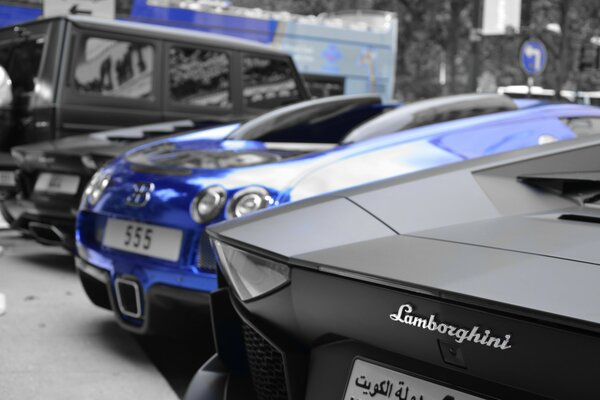 Sfondi su cui si combinano combo di auto super lamborghini, aventador, lp -700, opaco, nero, bugatti, veyron, mercedes, g55, amg, Mercedes