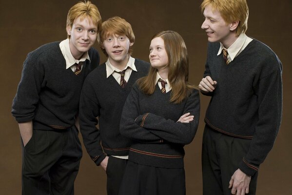 Los descendientes de los Weasley en pleno