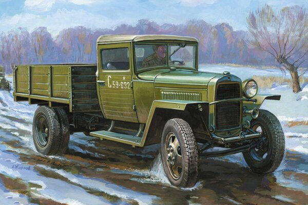 Soviétique voiture de première ligne gaz 1943 Gorki usine automobile