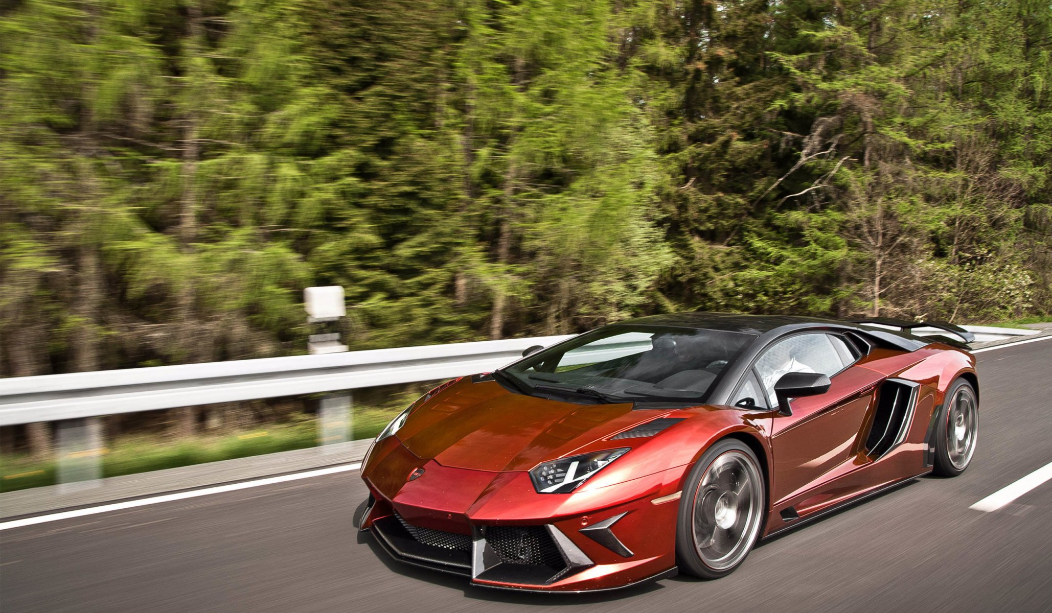 lamborghini aventador mansory lamborghini aventador mansory tráfico asfalto bosque carretilla