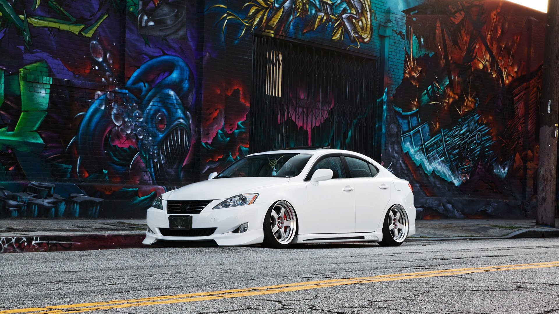 lexus is300 graffiti wall street lexu