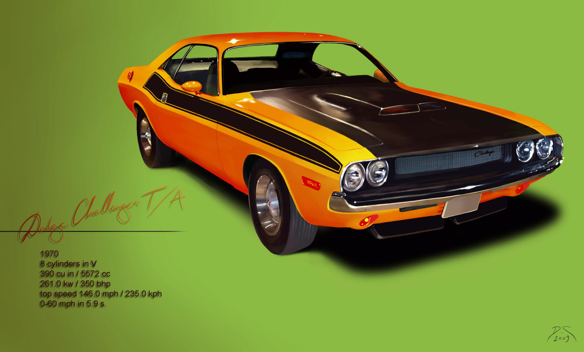 dodge challenger maslkar classic power