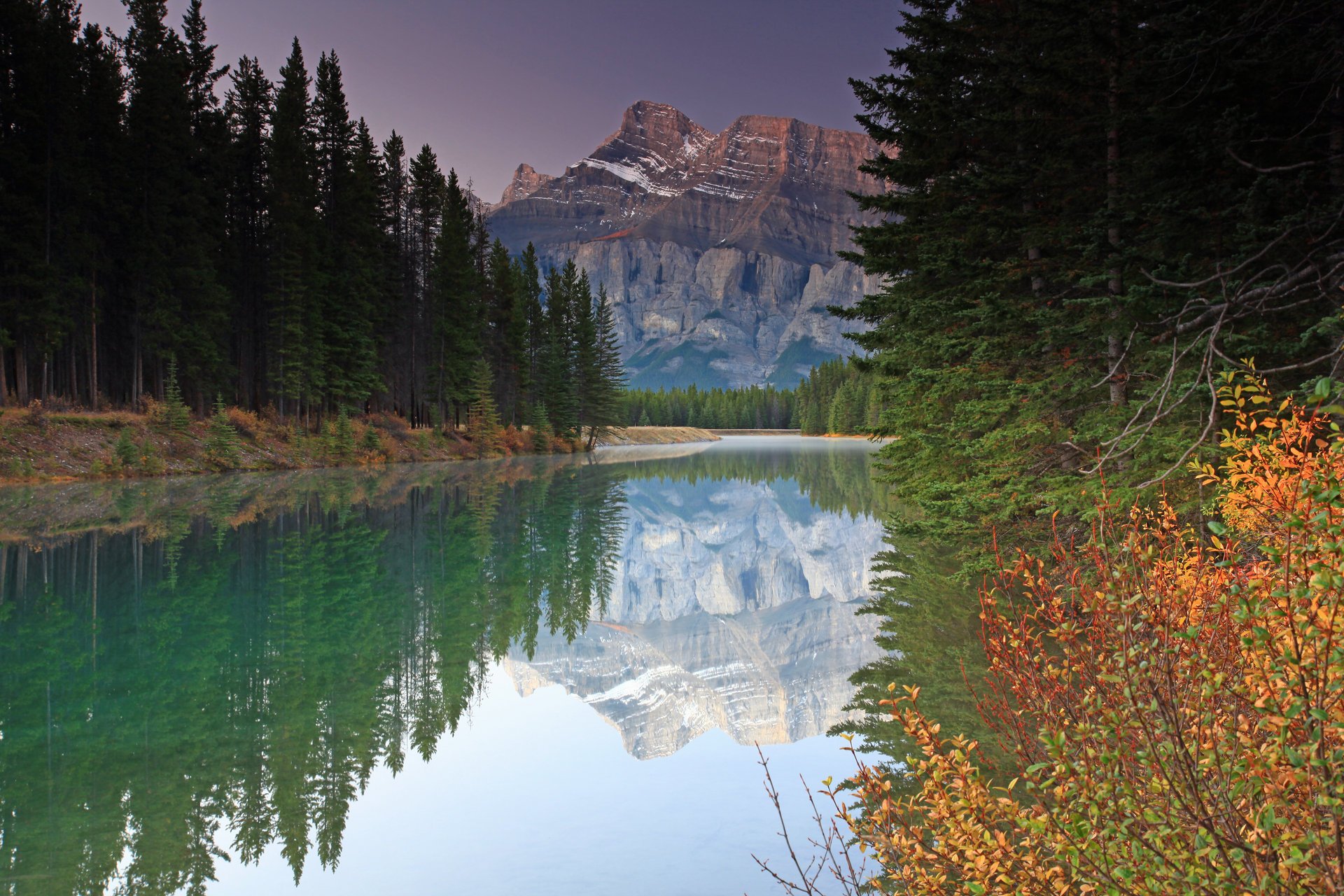 río naturaleza otoño montaña bosque