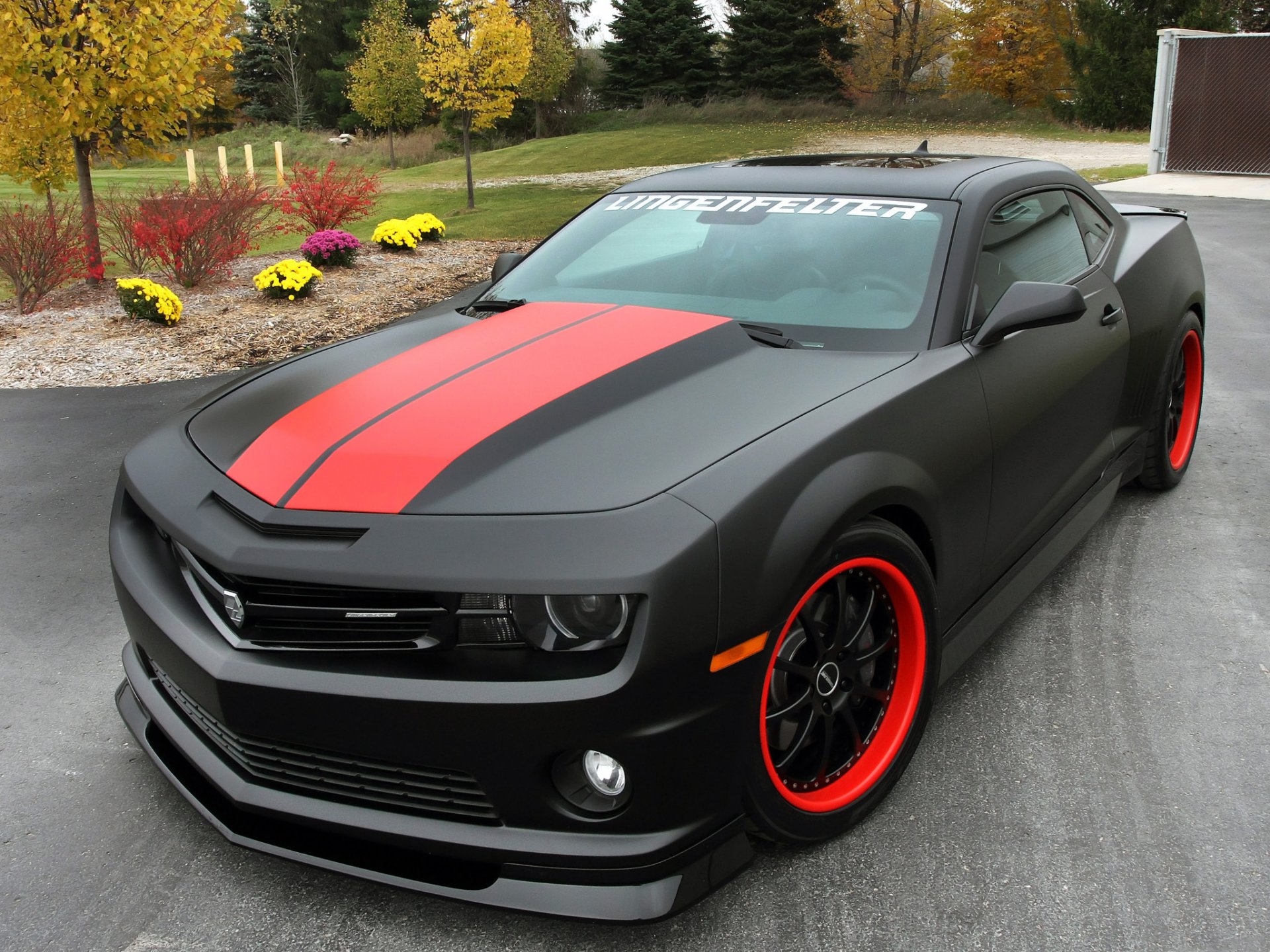 chevrolet camaro ss tuning alberi cespugli fiori