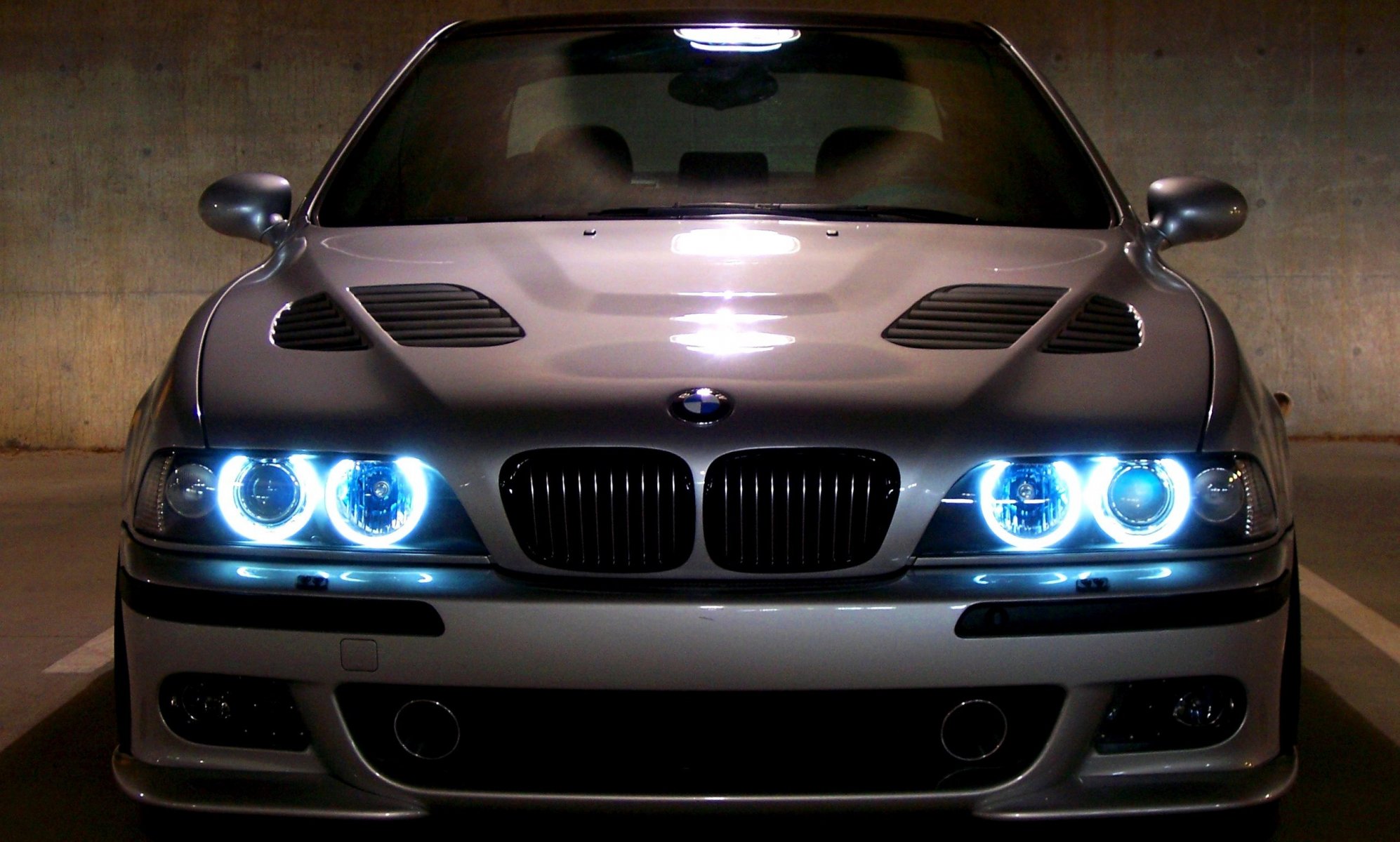 bmw бумер е39 ангелы eyes черная машина машины