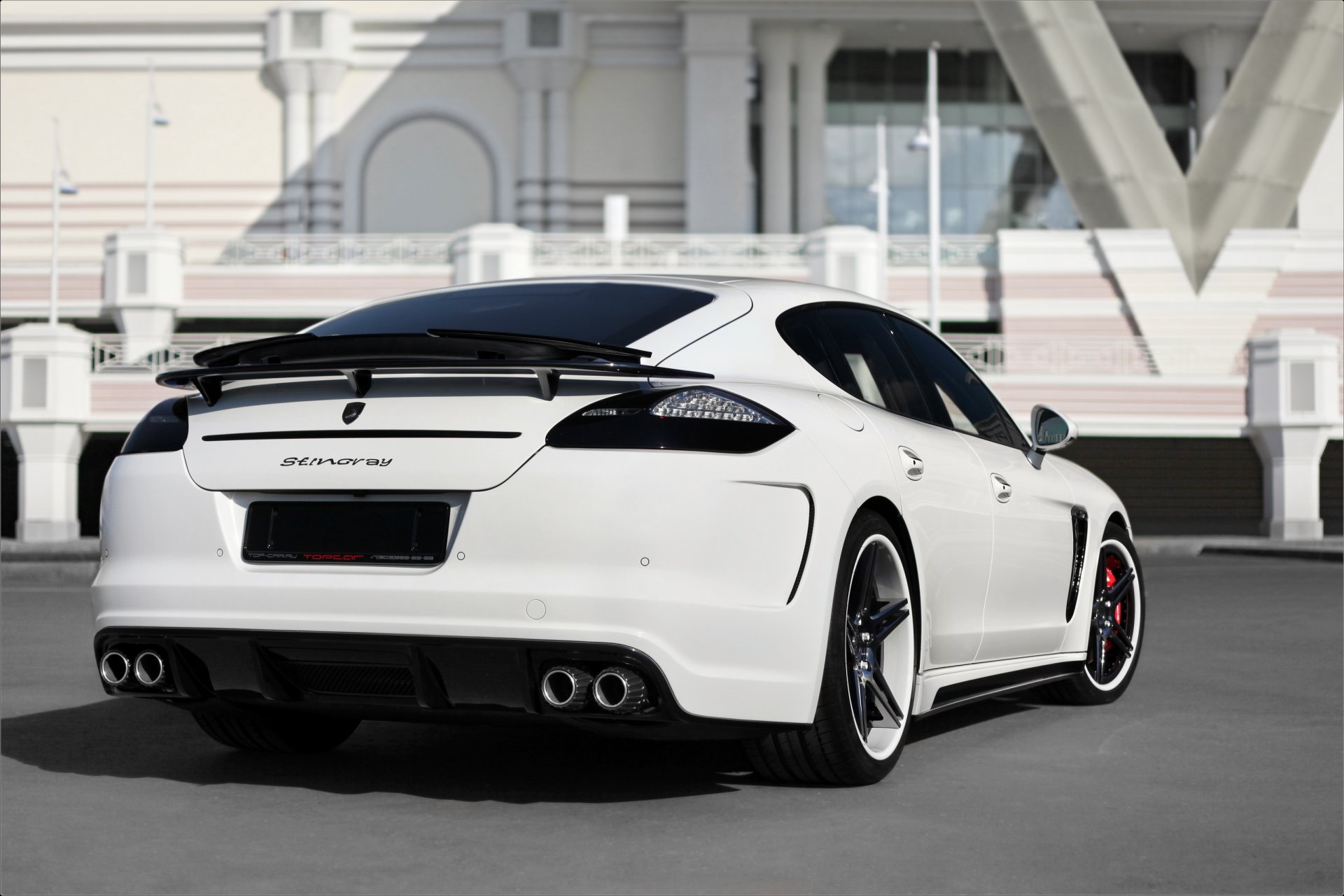 porsche panamera white background