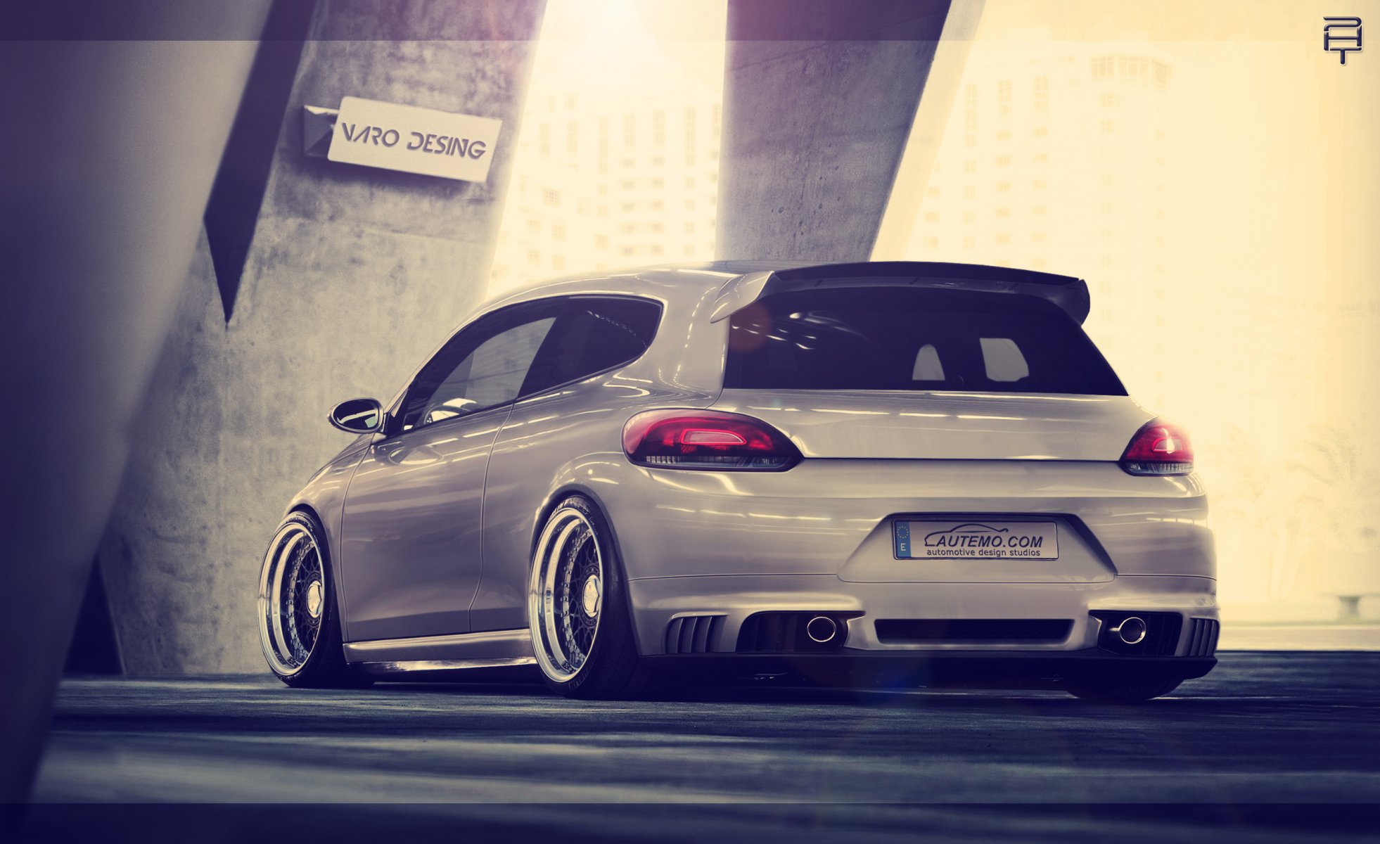 volkswagen scirocco тюнинг фотошоп