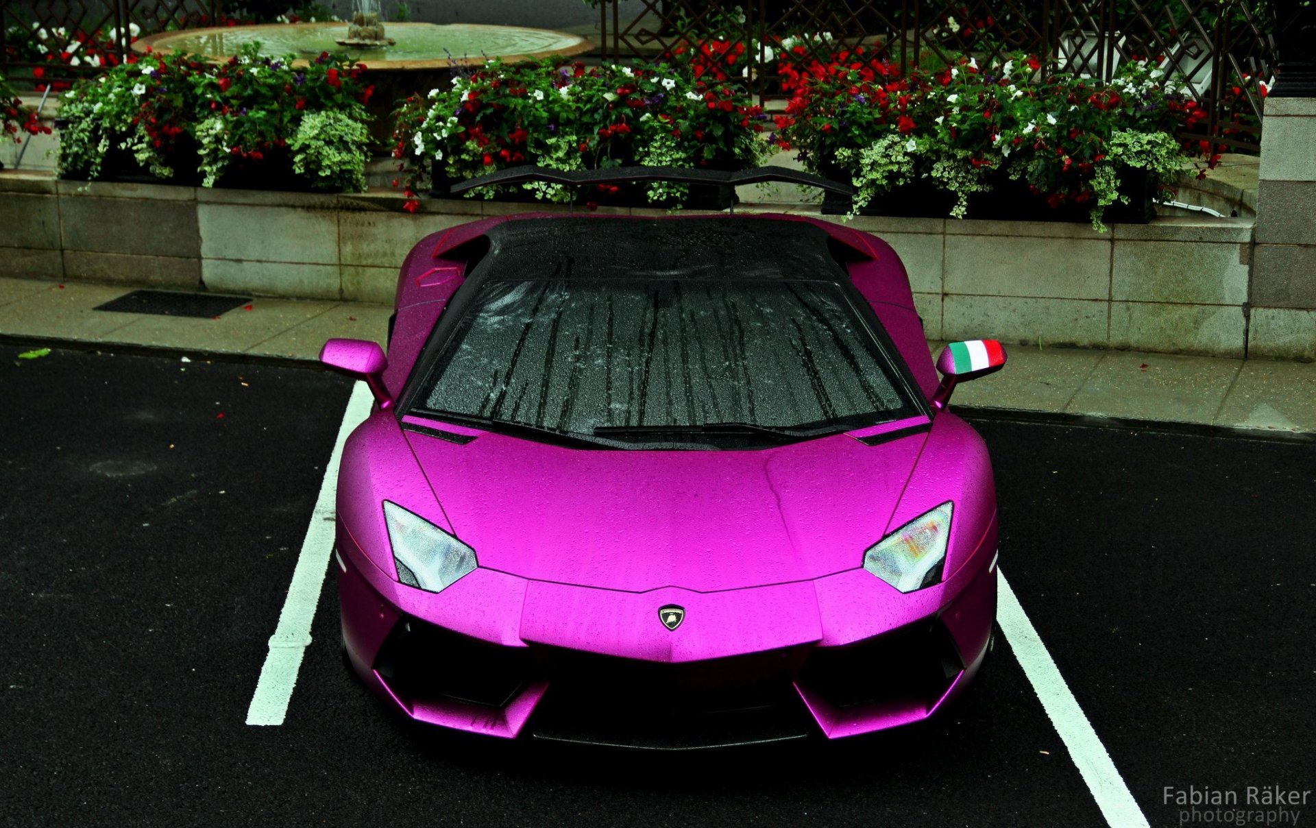 aventador lp700 - 4 lamborghini piękna parking krople