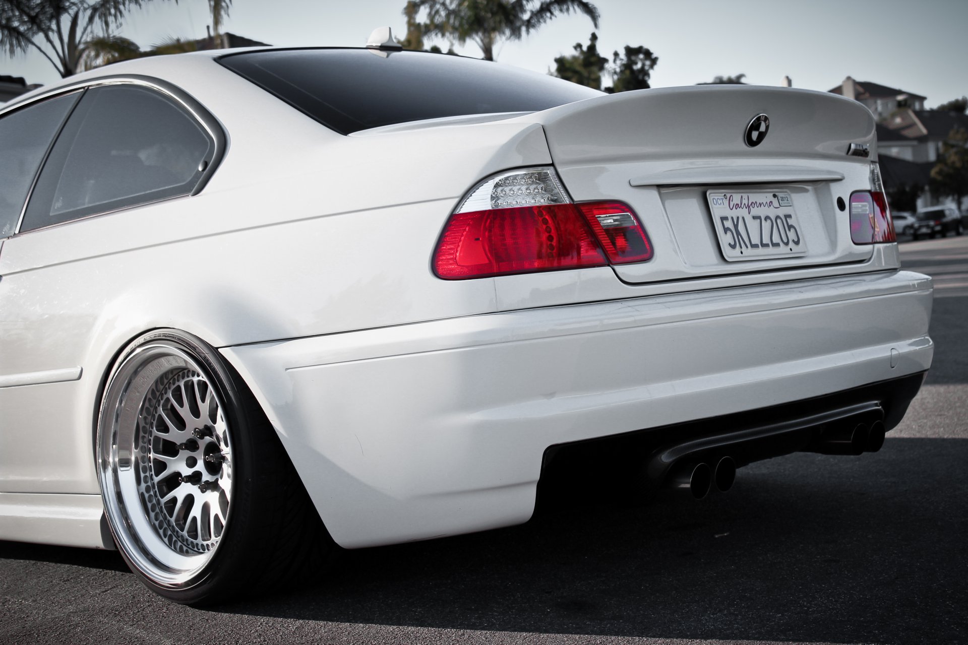 bmw m3 e46 blanco bmw parte trasera faro parachoques