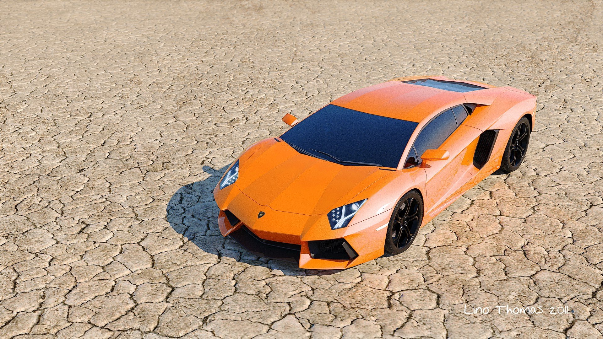 lamborghini aventador lp700 lamborghini aventador pomarańczowa taczka włoska pustynia step susza