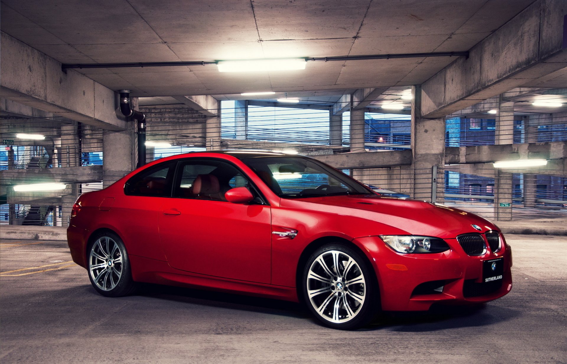 bmw m3 voiture rouge