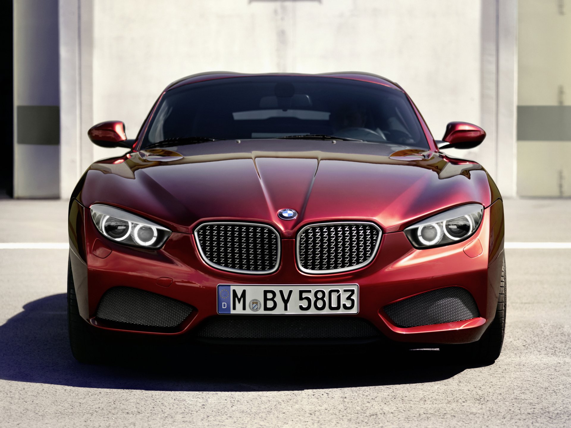 bmw z4 zagato coupé bmw zagato rosso fari anteriori