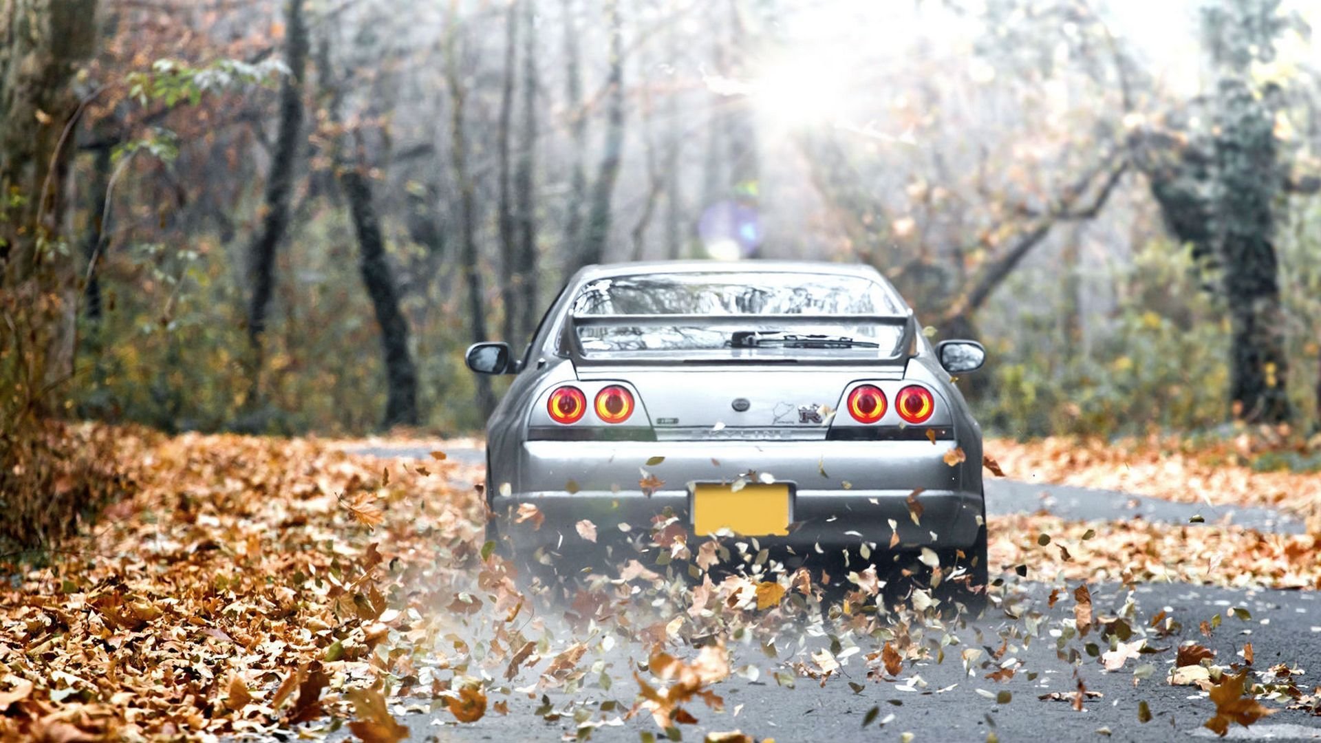 voiture papier peint nissan horizon r33 gt-r japon soleil automobile pour le bureau papier peint nissan skyline gt-r automne voiture promenades belle brouette