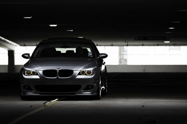 Bmw e60 530i is in the parking lot