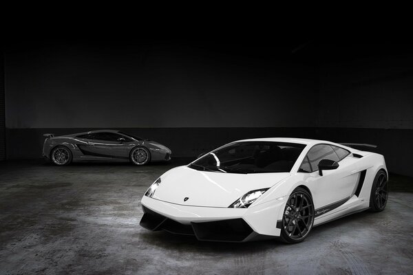 Two luxury sports cars in one place