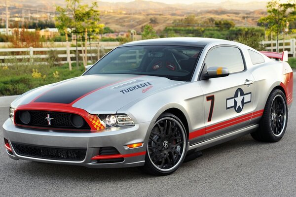 Beautiful Ford Mustang gt with tuning and red tails