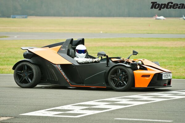 Sports car on the track