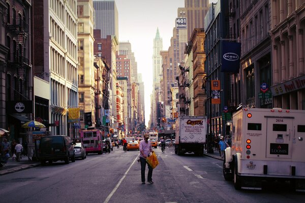 Rue de la ville de new york