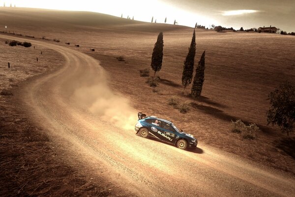 Subaru participe au rallye gran turismo 5