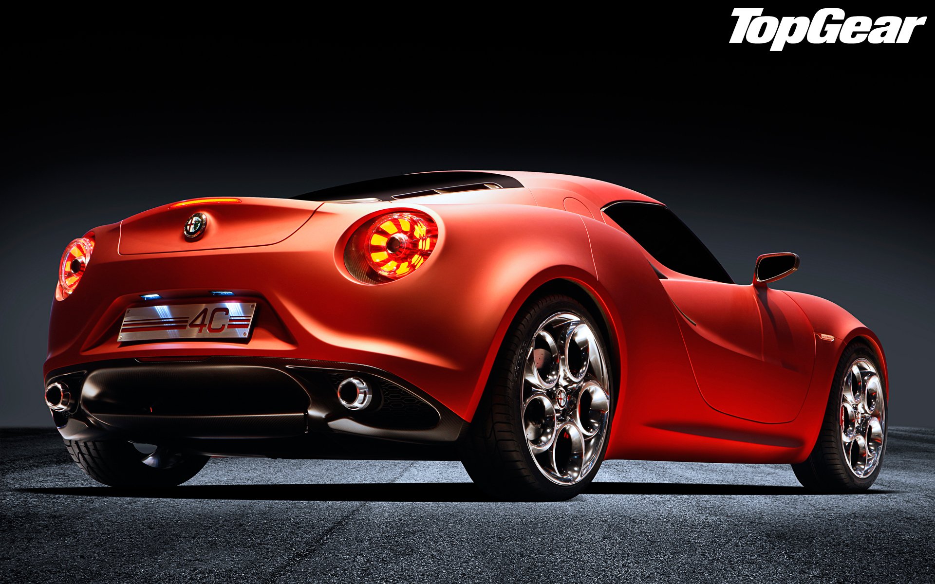 top gear top gear engranaje superior mejor programa de televisión y revista alfa romeo 4c concepto alfa romeo 4c concepto vista trasera luces