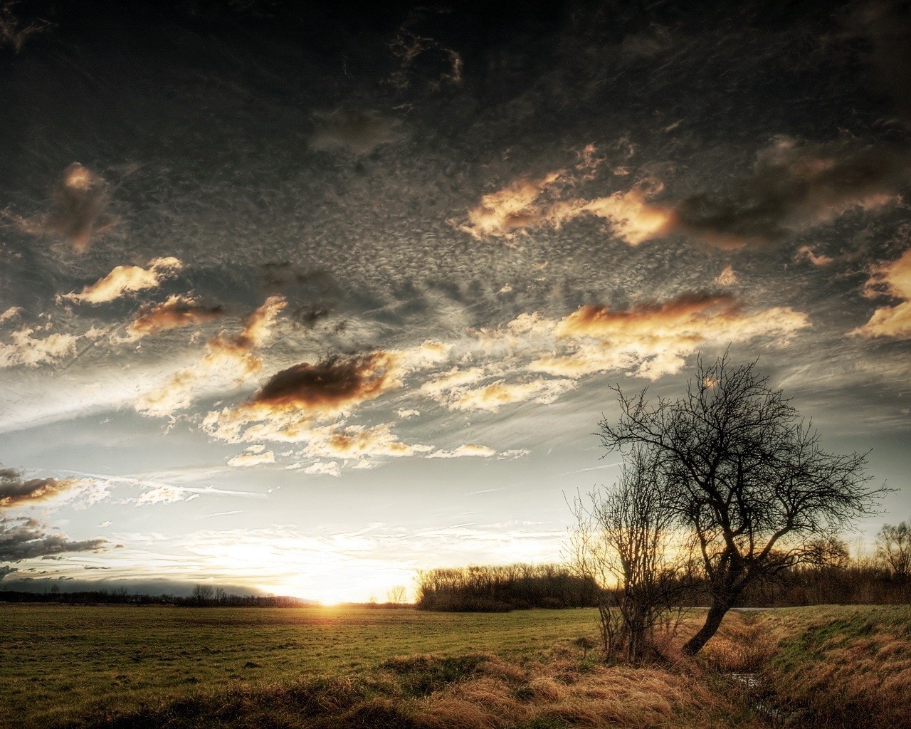 unrise sunset slontse steppe creek