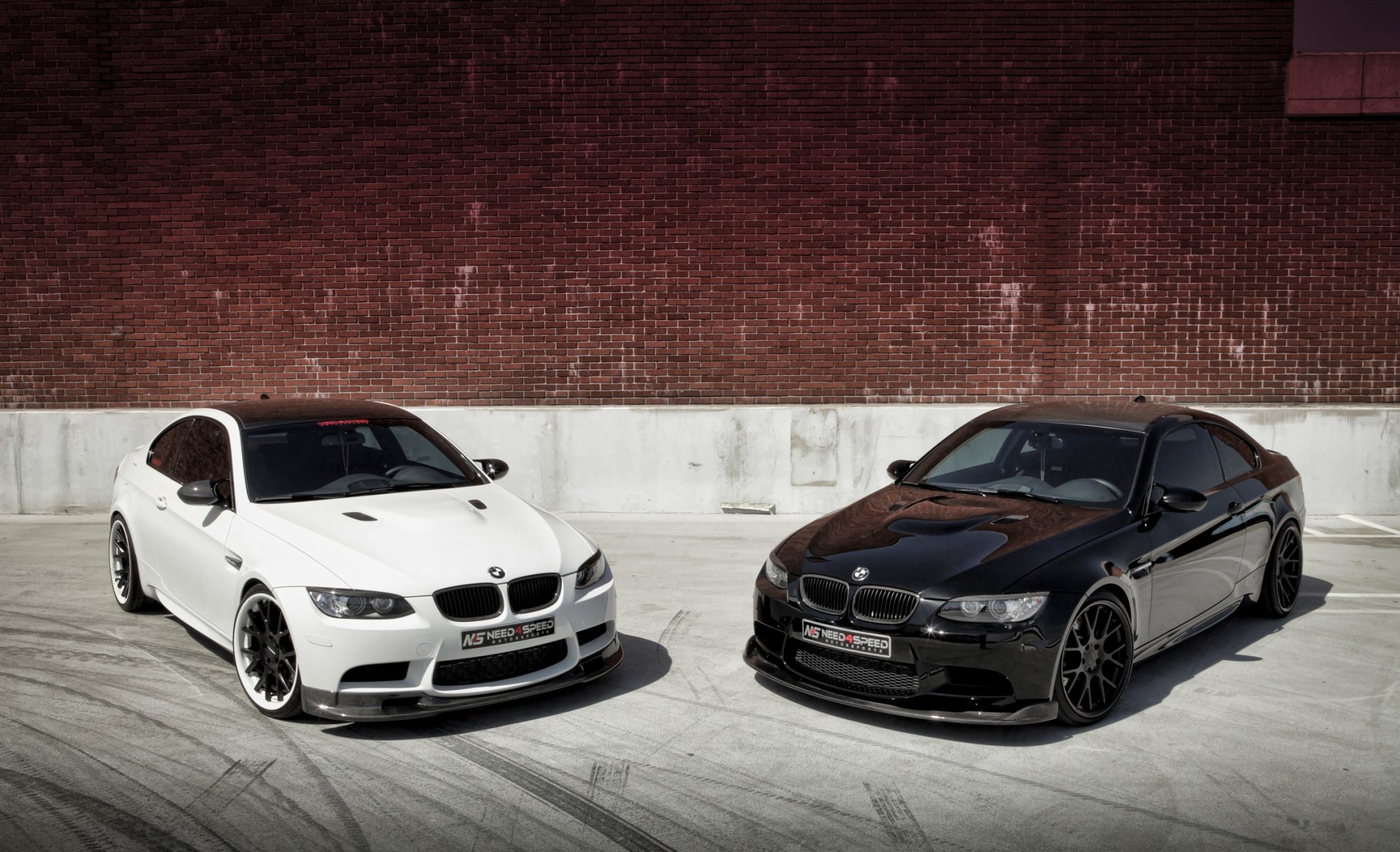 bmw m3 e92 black white wall bmw brick wall