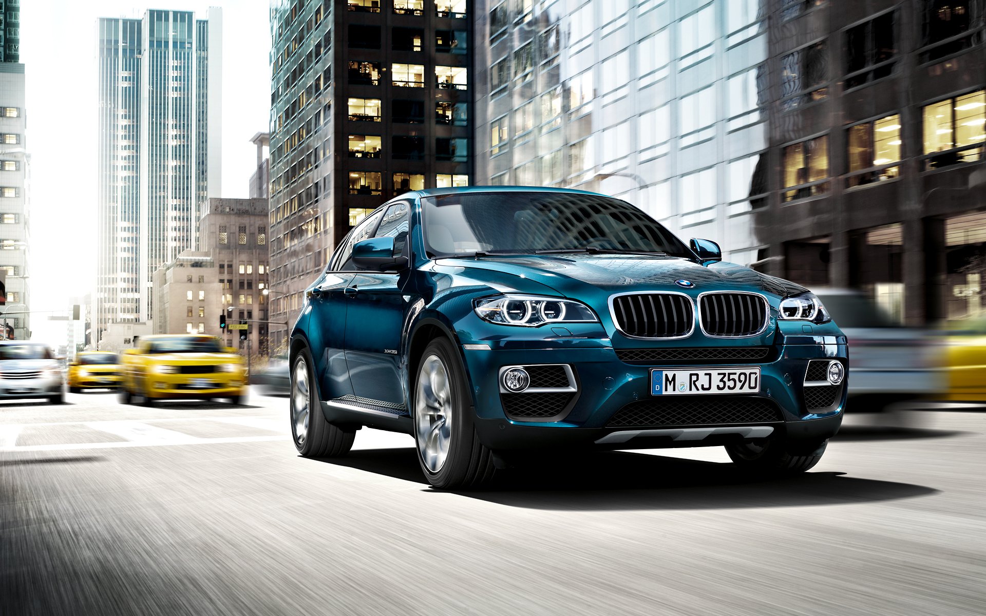 bmw x6 trazione integrale 35i blu città