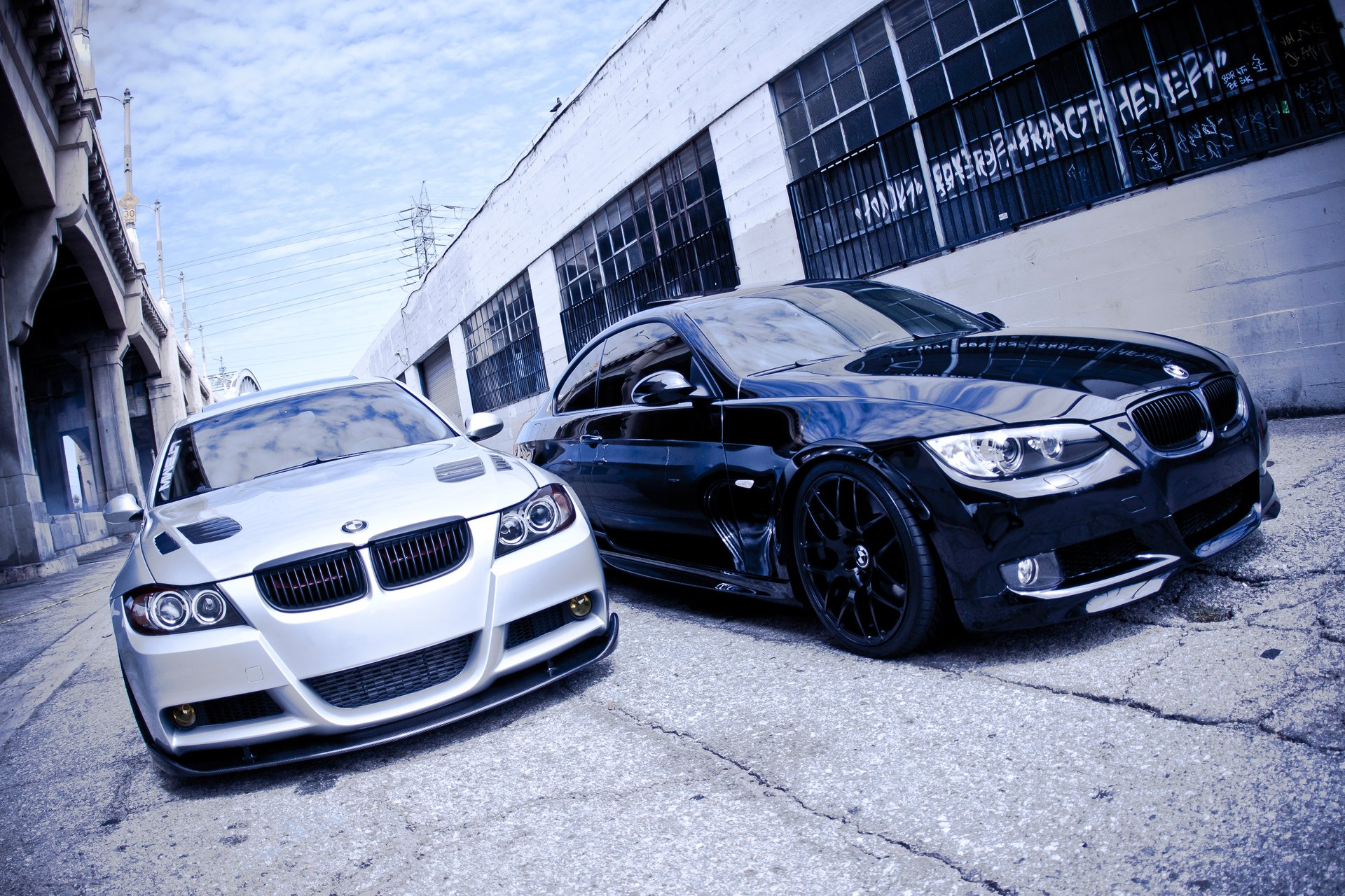 bmw 3series deux frères blanc